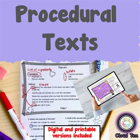 Procedural Texts Classful