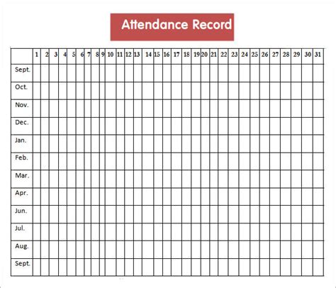 Free 18 Attendance Sheet Templates In Pdf Ms Word Excel