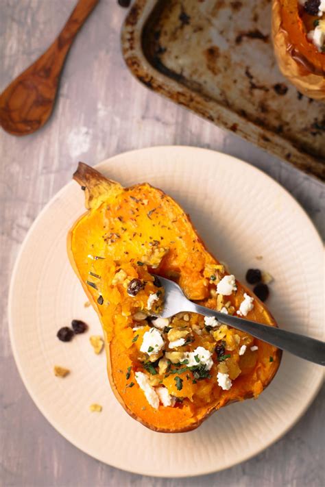 This Baked Butternut Squash Stuffed With Pecans Cranberries Honey