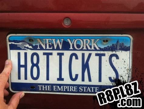 H8tickts Rate Funny License Plates And Cool Vanity Plate