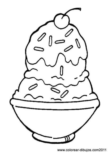 Most recent coloring pages more images. chocolat and vanilla ice cream sundae coloring picture ...