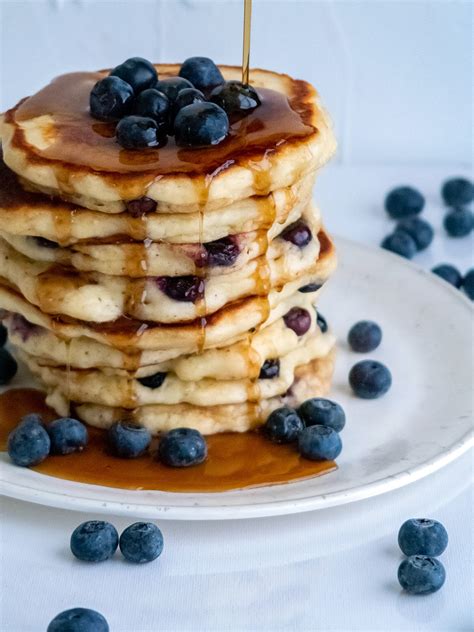 Blueberry Sour Cream Pancakes Flavours Of Joy