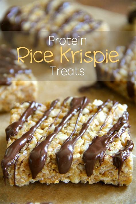 Protein Rice Krispie Treats Running With Spoons