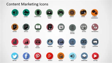 Professional Digital Content Asset Icons For Powerpoint Slidemodel