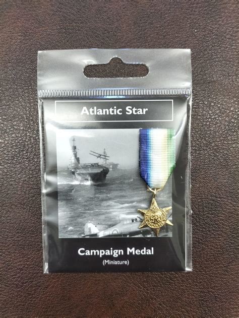 Miniature Medal Atlantic Star The Keep Military Museum