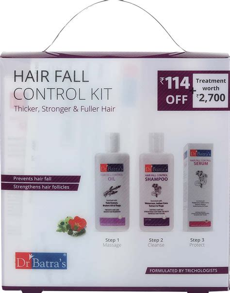Buy Dr Batras Hair Fall Control Kit Thicker Stronger And Fuller Hair