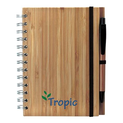 Customized Bamboo Notebook With Pen Customlanyard Net CustomLanyard