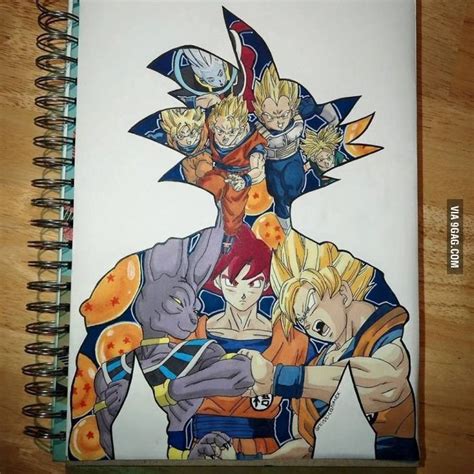 Dragon ball z drawing pencil sketch colorful realistic art. 1000+ images about Superheros Me Gusta and Villains on ...