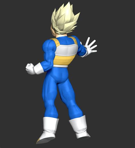 Vegeta Ssj Dragon Ball 3d Print Model By Bon Bon Art