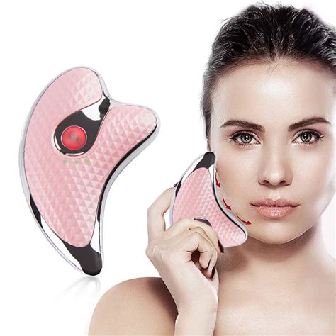 Microcurrent Face Lifting Device Guasha Massage Machine Skin Rejuvenation Massaging Electirc
