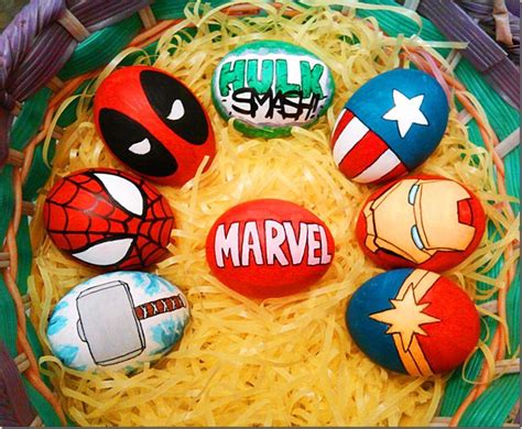 Holidays And Events Easter Egg Decorating Superhero Easter Egg