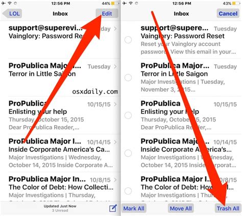 How To Delete All Email From Mail Inbox On Iphone And Ipad
