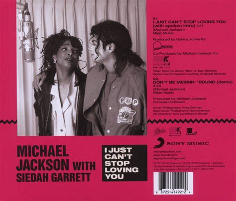 I Just Cant Stop Loving You Michael Jackson And Siedah Garrett Album Bad 1987 Bad