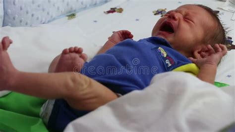 Newborn Baby Cry In The Hospital Incubator Stock Footage Video Of