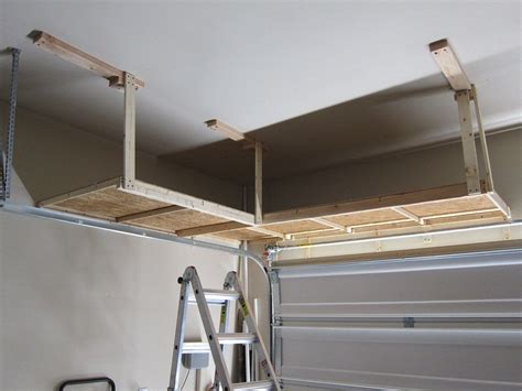 Diy Hanging Garage Storage Shelves Easy Diy Garage Shelving