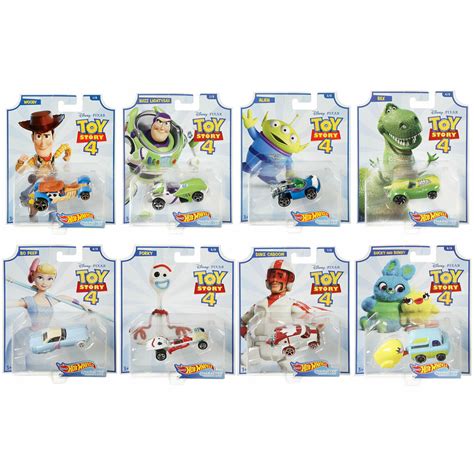 Hot Wheels Toy Story 4 Character Cars 8 Pack Set