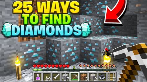 Easiest Ways To Find Diamonds In Minecraft Youtube