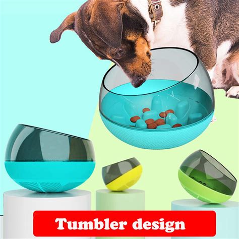 Special feeding bowls called slow feeders appeal to your cat's instincts and make your cat work for their food in a fun way. Pet Dog Slow Feeder Dog Bowl Tumbler Bowl Splash proof Dog ...