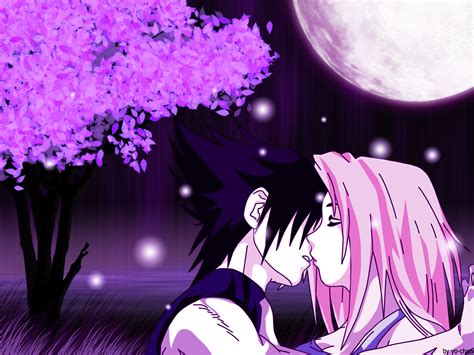 Naruto Wallpaper Moonlight Kiss Minitokyo