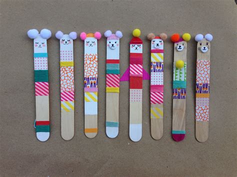 24 Popsicle Stick Bookmarks Ideas
