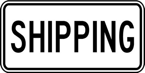 Shipping Sign Save 10 Instantly