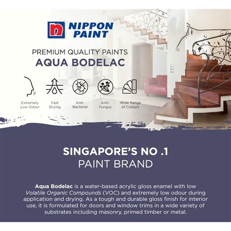 Nippon Paint Aqua Bodelac Gloss For Wood And Metal Paintmart