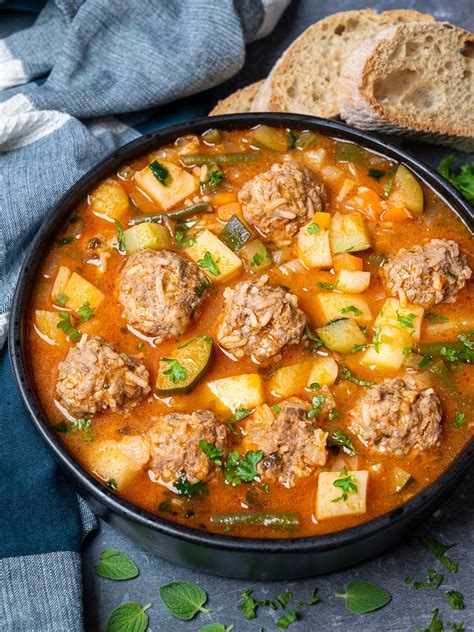 Albondigas Soup Mexican Meatball Soup Skinny Spatula