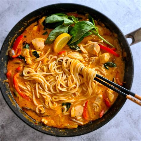 Easy Thai Red Curry Noodle Soup My Formosa Food