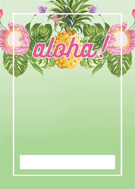 Birthday Invitation Template Free Greetings Island Luau Party Invitations Fruit Birthday