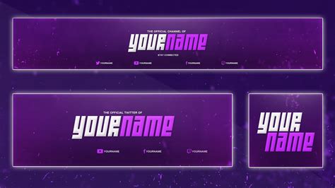 Cool Youtube Banner And Avatar Template Stream Design Elements