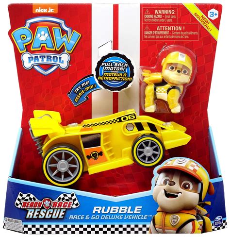 Paw Patrol Ready Race Rescue Race Go Rubble Vehicle Figure Spin Master