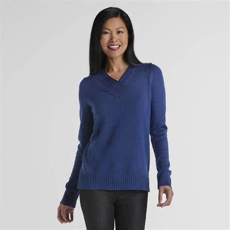 Laura Scott Womens Marled Chenille Sweater