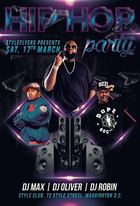 Hip Hop Flyer Template Free Download