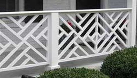 If the surrounding view of your house looks gorgeous you may want to try this porch. Two Diagonal Patterns Chippendale Railings - Deck Railing ...