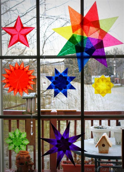 How The Sun Rose Waldorf Paper Window Star Tutorial And Giveaway