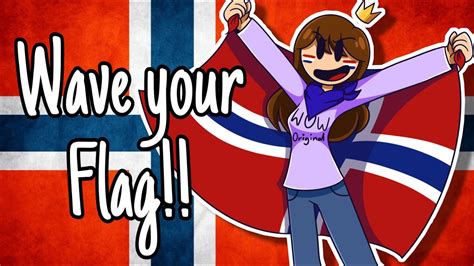 Wave Your Flag Animation Meme Norway Youtube