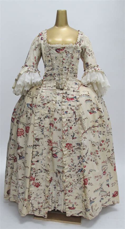 Robe à La Française Date 1760s Culture French Medium Cotton