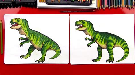 How To Draw A Dinosaur T Rex
