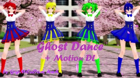 Mmd X Yandere Simulator Ghost Dance Motion Dl Youtube