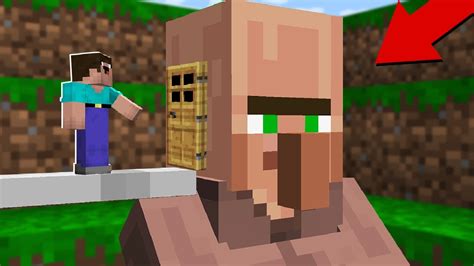 Noob Build A House In The Head Of A Villager In Minecraft Noob Vs Pro