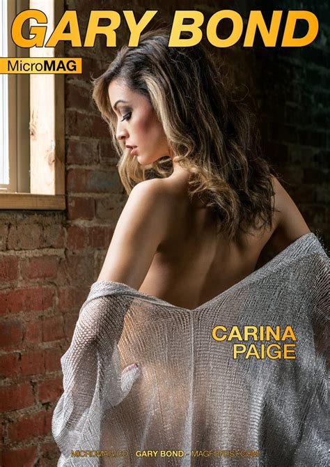 Gary Bond MicroMAG Carina Paige Issue Nude Art Magazines