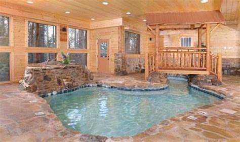 Indoor pool | Beautiful cabins, Tennessee cabins, Gatlinburg cabins