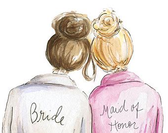 Bride And Maid Of Honor Clip Art Clip Art Library
