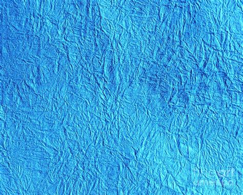 Blue Paper Texture Closeup Photograph By Yali Shi