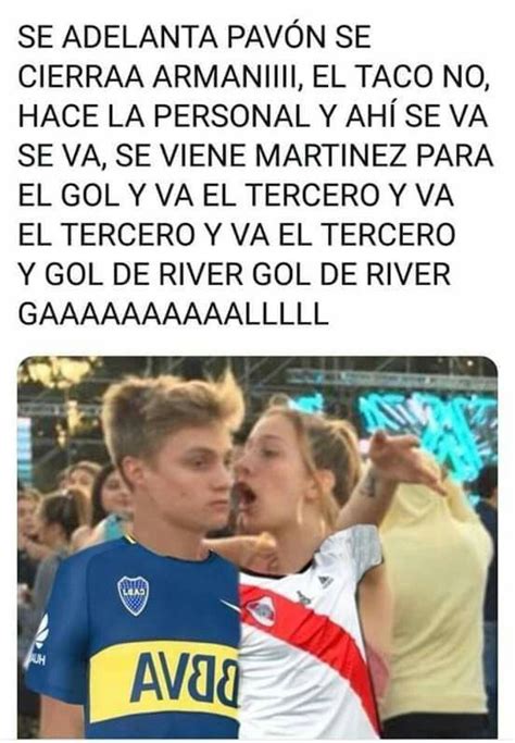 Así es de la única manera que me lo imagino yo. Pin de мιкα ѕαανє∂яα 💛 en River plate⚪️ | Memes para boca ...