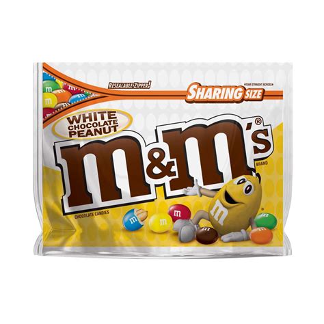 Mandms White Chocolate Peanut Candy Sharing Size Bag Shop Candy At H E B