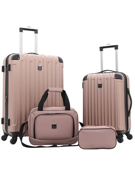 Travelers Club Midtown 4 pc. expandable hardside spinner luggage set
