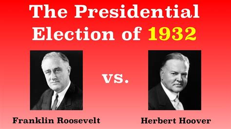 Democrat Franklin D Roosevelt Elected 32nd President Of The United