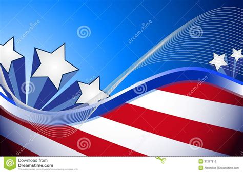 Us Patriotic Red White And Blue Illustration Stock Photos Image 31297813