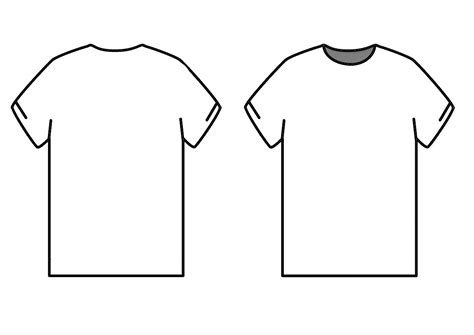 T Shirt Outline Template